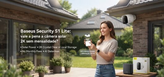 Baseus Security S1 Lite: vale a pena a câmera solar 2K sem mensalidade?